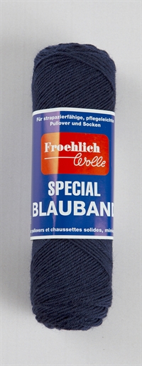 0090 Mørkeblå, Blauband fra Froehlich Wolle
